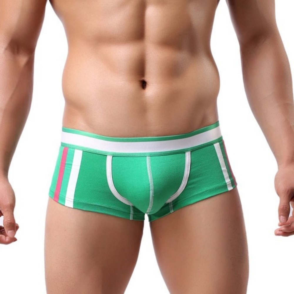 Green, Red and White Boxer Brief